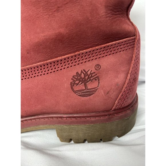 Timberland Women's Red Lace-Up Boots - Picture 9 of 16